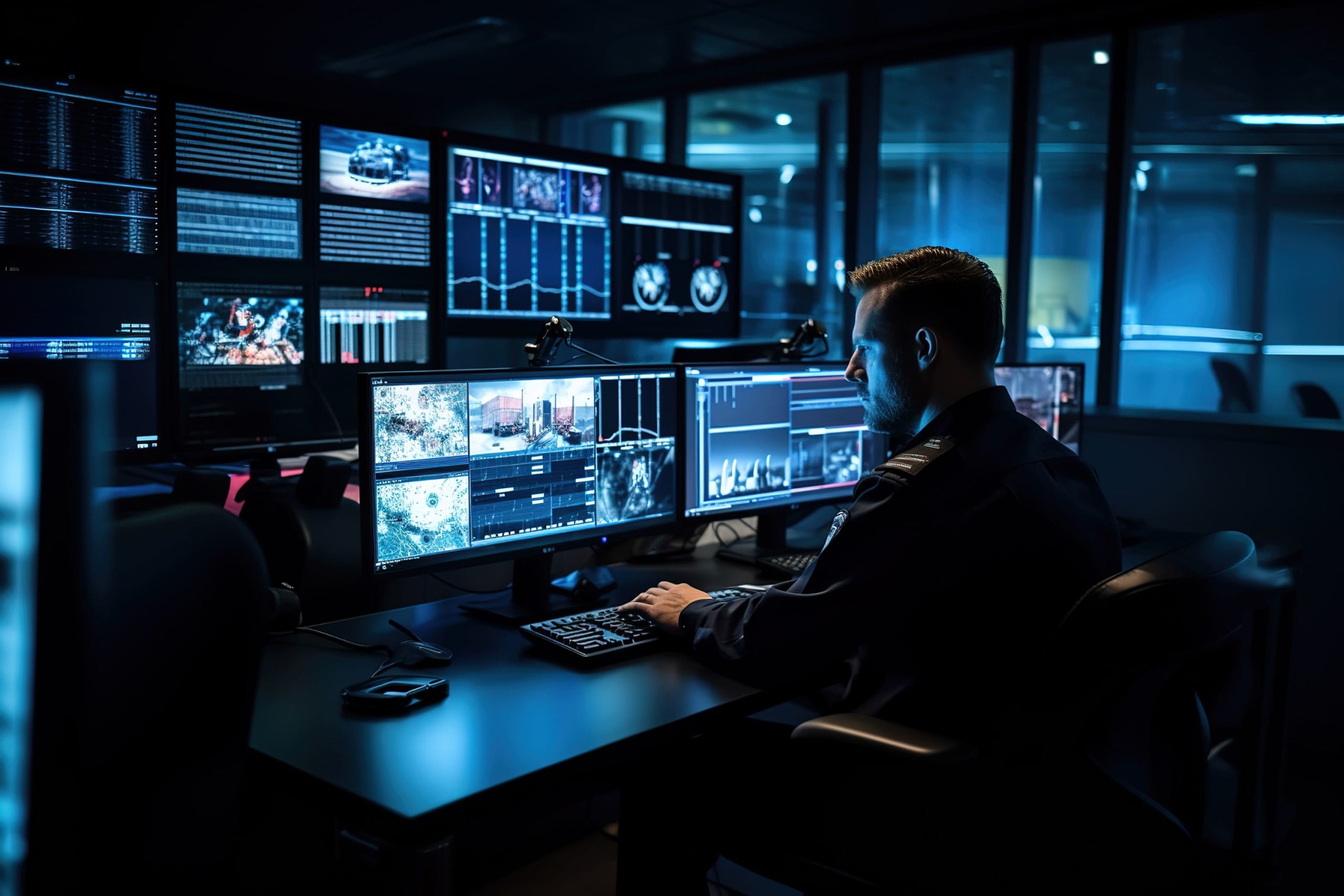 Équipements de sécurité pour entreprise, incluant alarmes et vidéosurveillance