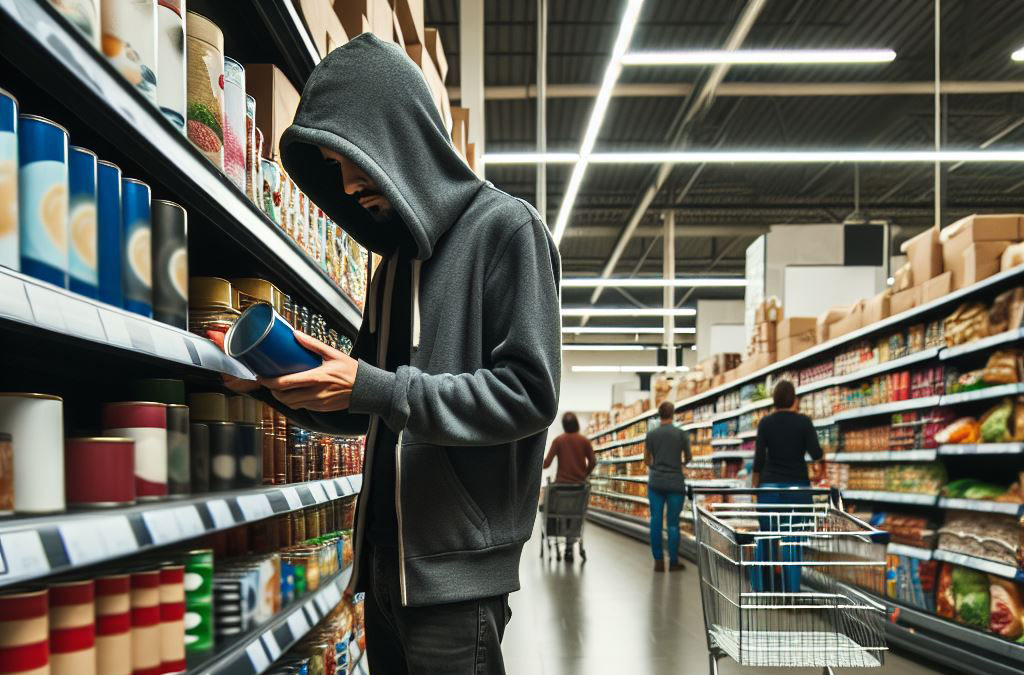 vol en magasin, démarque inconnue