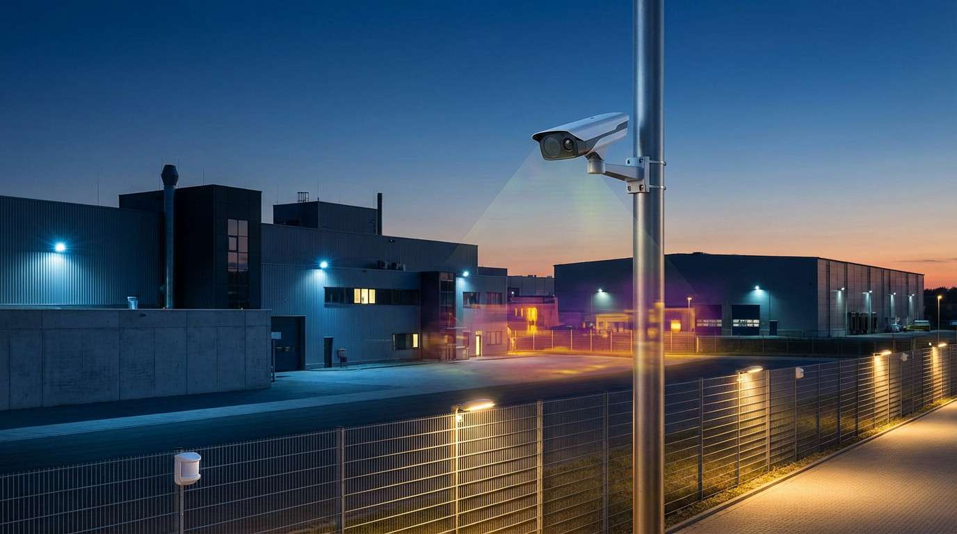 Complexe industriel sous videosurveillance avancee a Lyon