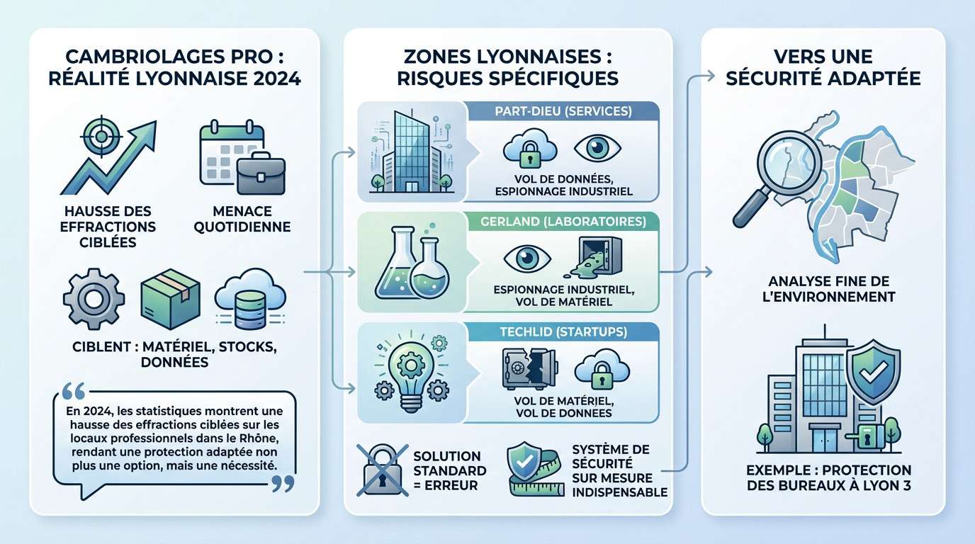 Analyse des risques de sécurité et solutions d'alarme pour les entreprises à Lyon