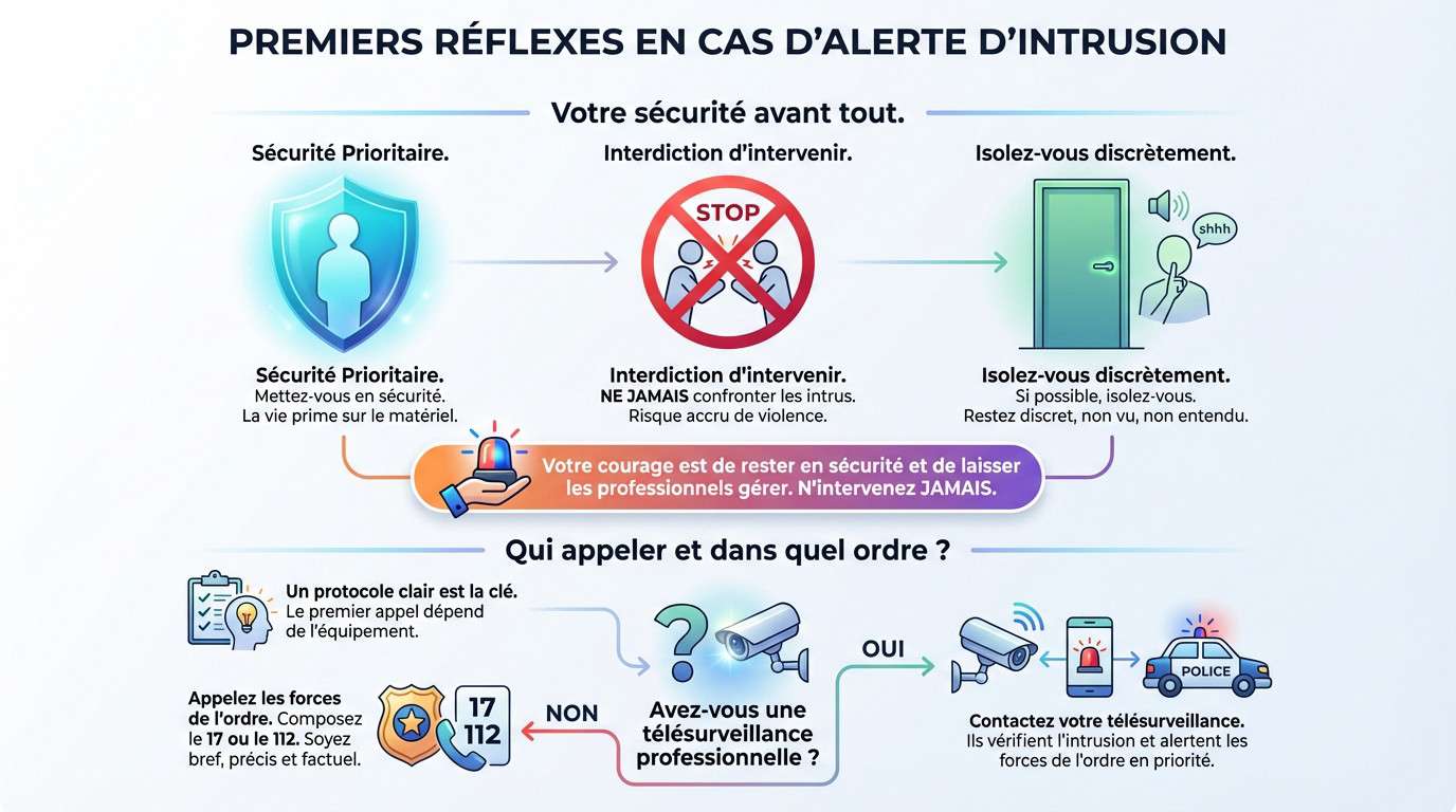 Protocole de sécurité et premiers réflexes à adopter lors d'une alerte intrusion en entreprise