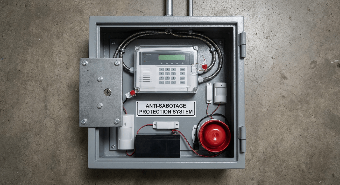 Alarme anti-sabotage avec auto-protection à Lyon installe par Connexit
