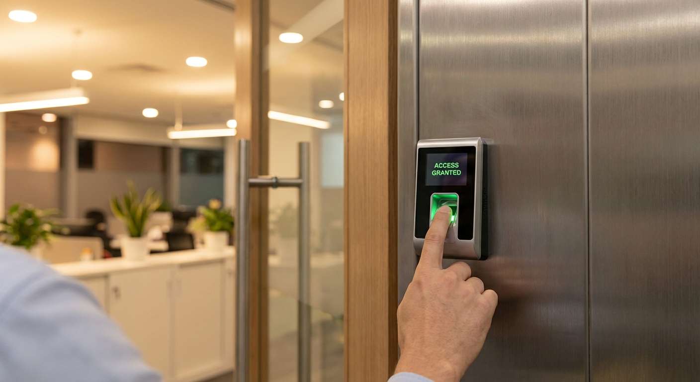 Lecteur biométrique d'empreinte digitale pour contrôle d'accès professionnel