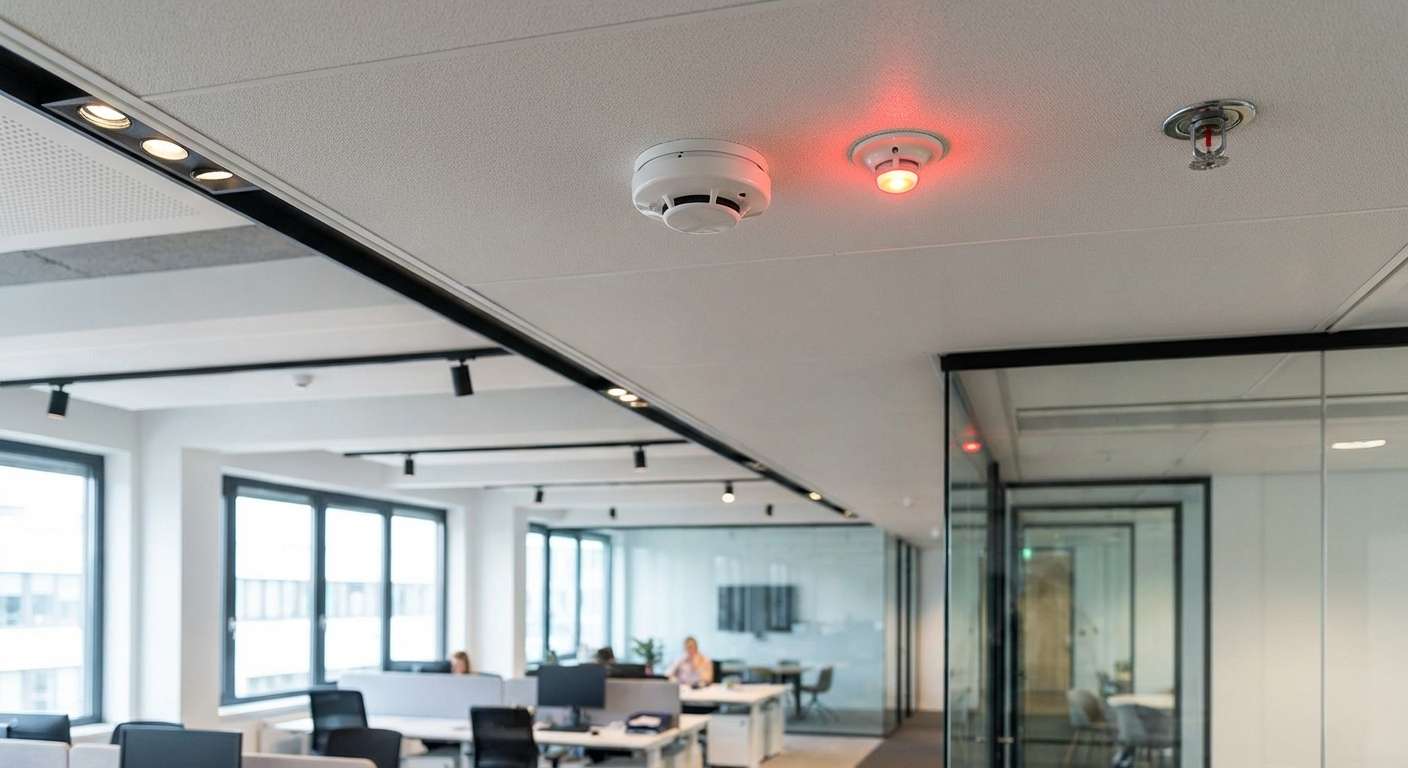 Commercial incendie detection systeme en Metropole de Lyon installe par Connexit