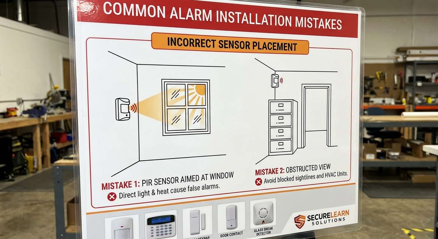 Common alarme installation mistak a Villeurbanne installe par Connexit
