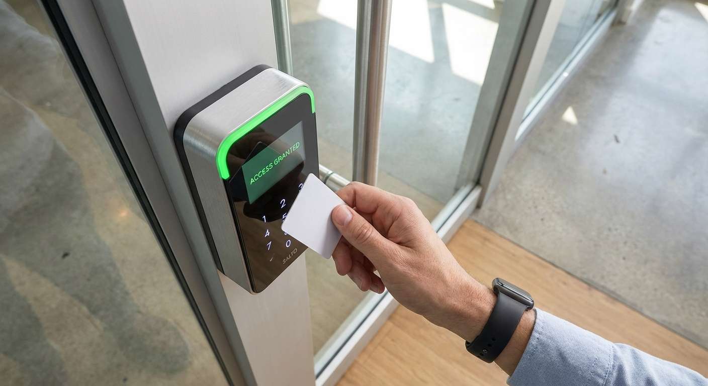 Lecteur de badge RFID pour contrôle d acces dans le Rhone en milieu professionnel