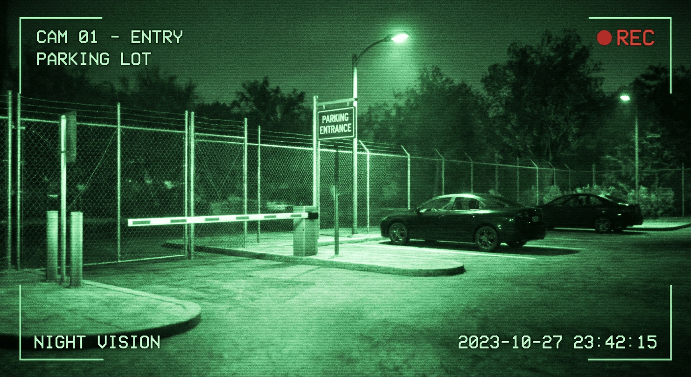 Camera de securite infrarouge en vision nocturne