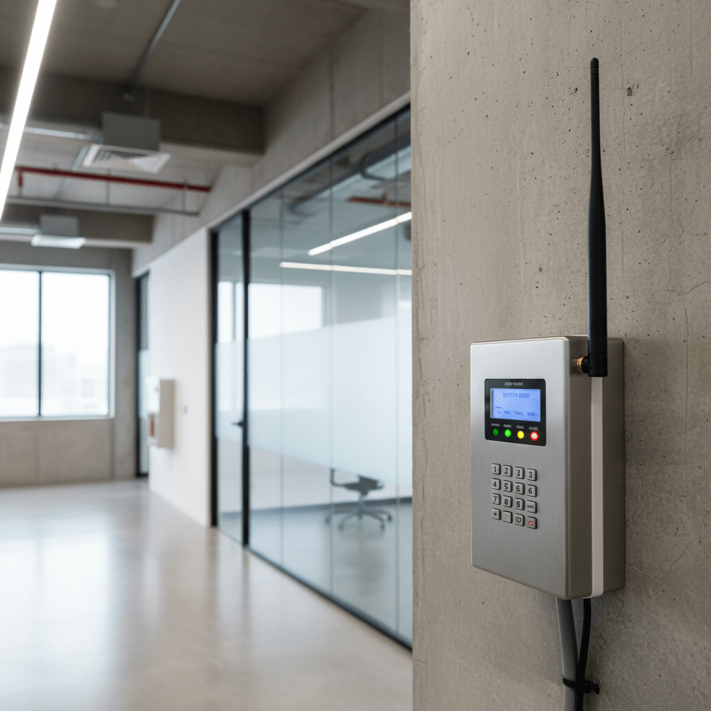 Panneau de commande alarme avec antenne GSM