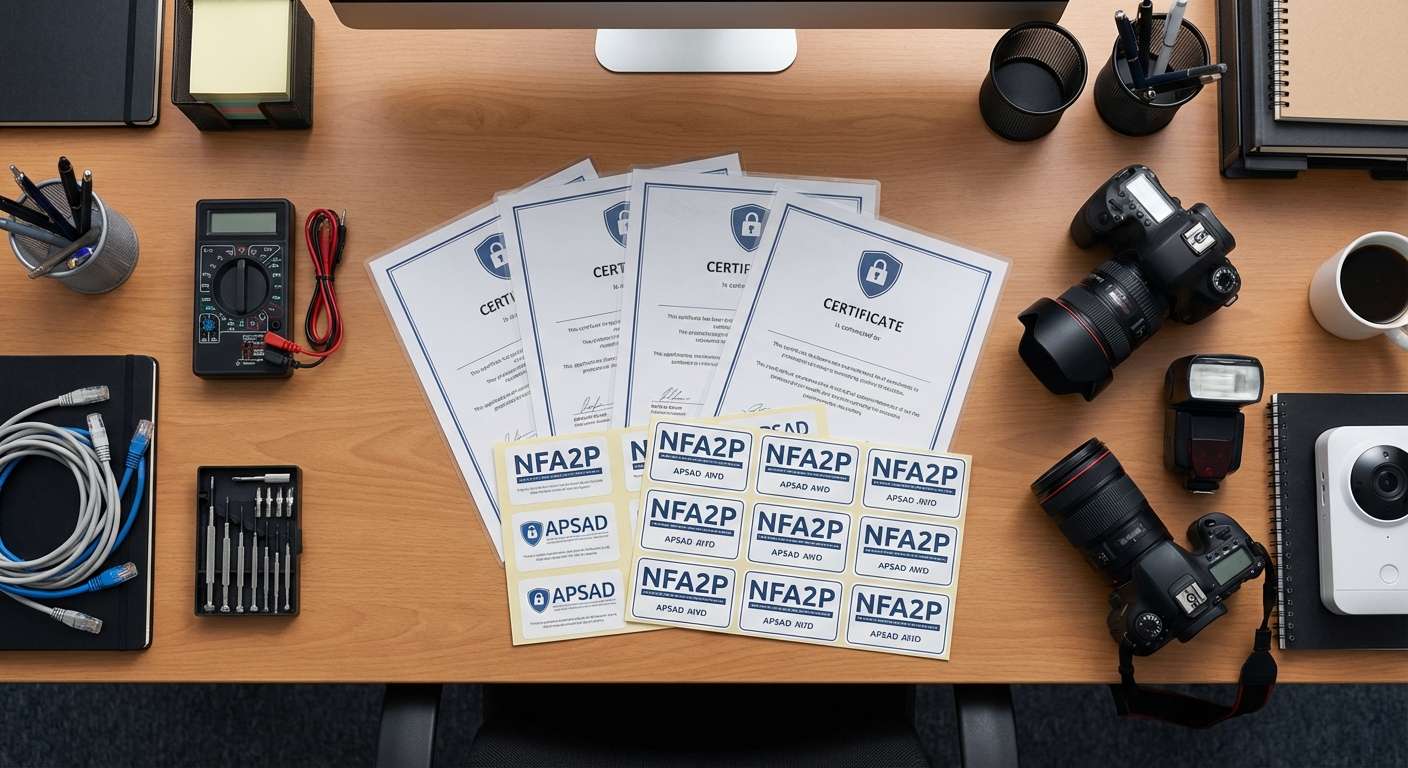 Certifications NFA2P et APSAD pour installateur vidéosurveillance