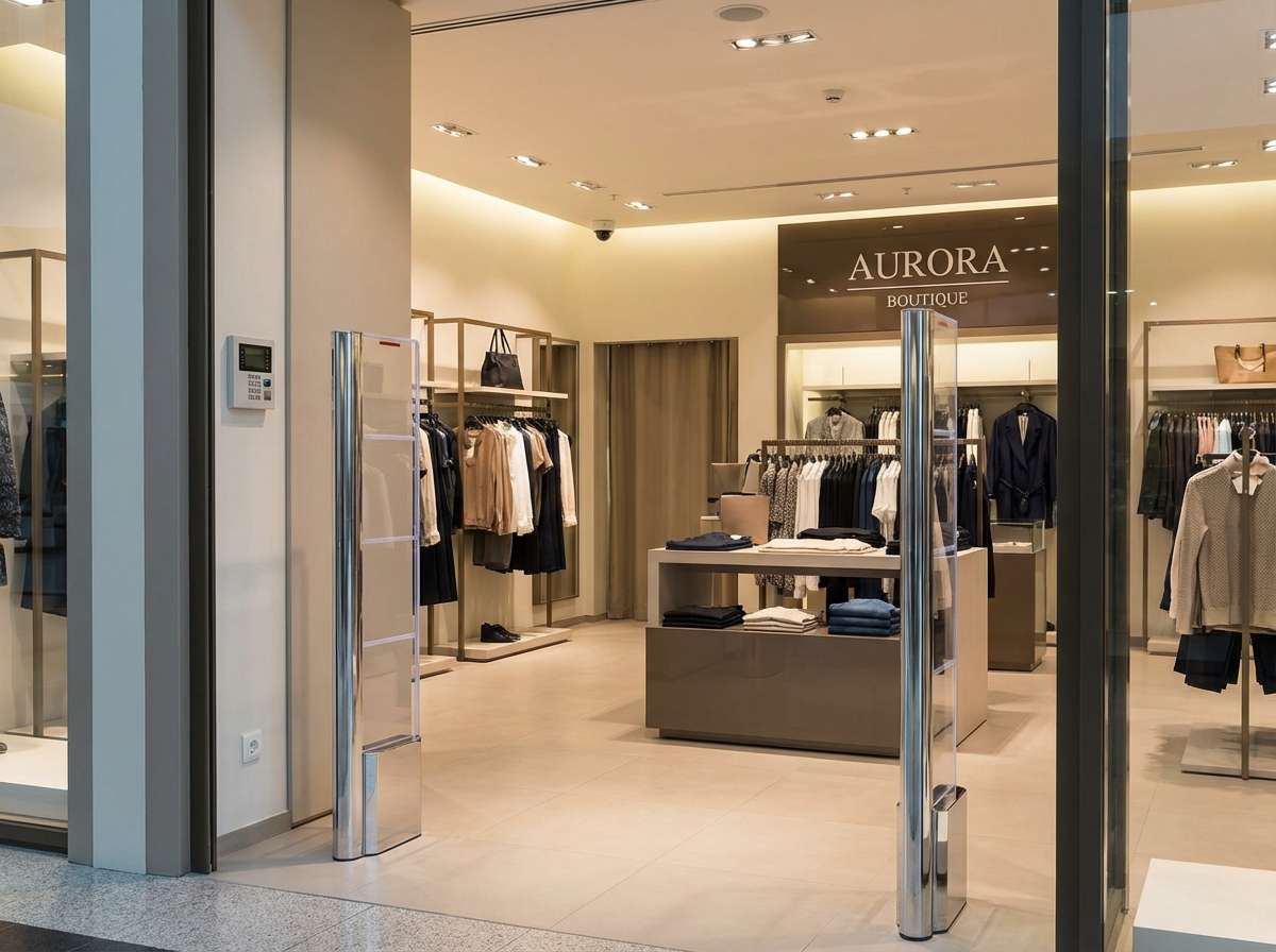 Détecteur de mouvement installé dans un commerce de détail