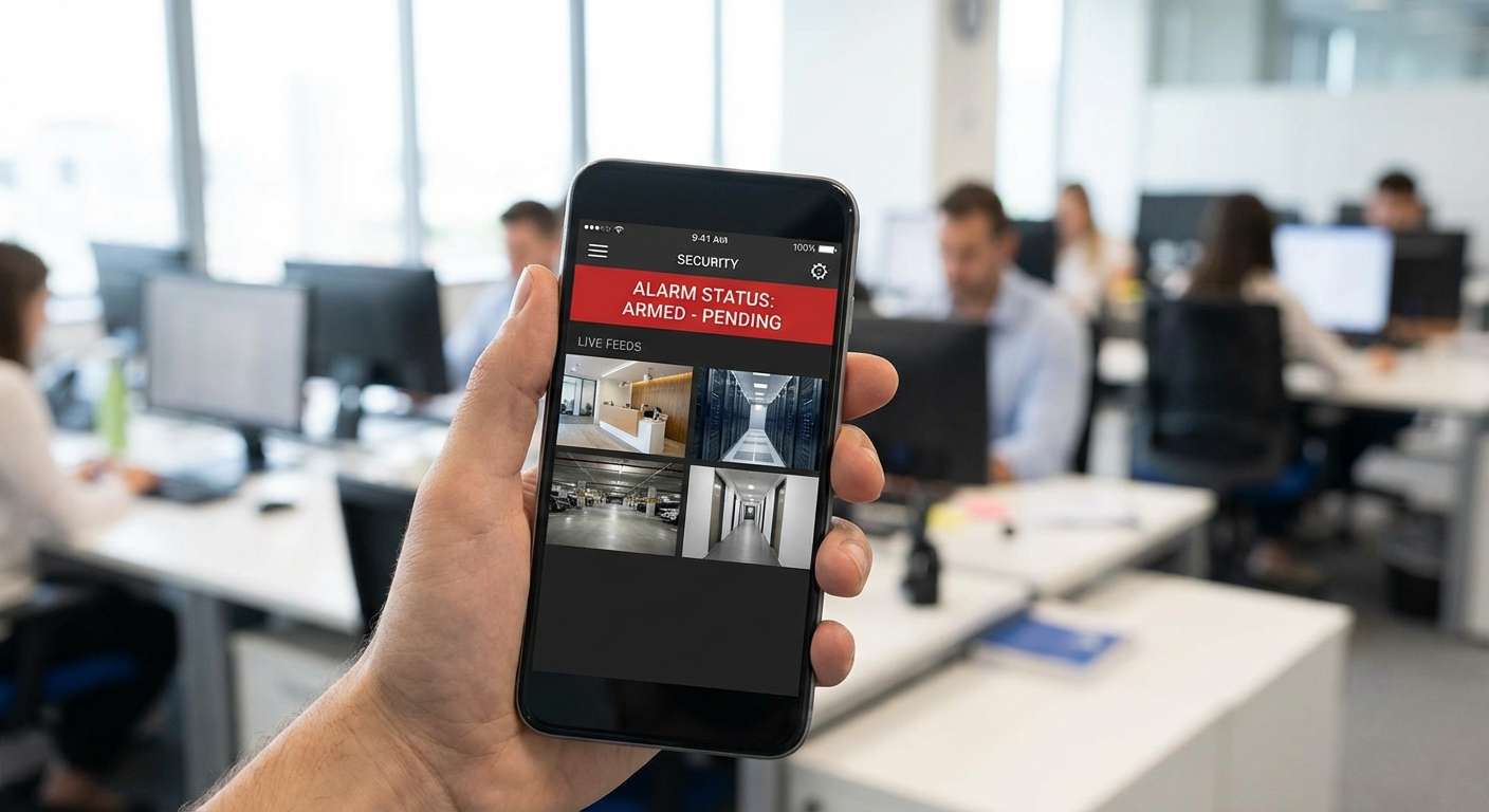 Application de supervision d'alarme sur smartphone pour entreprise