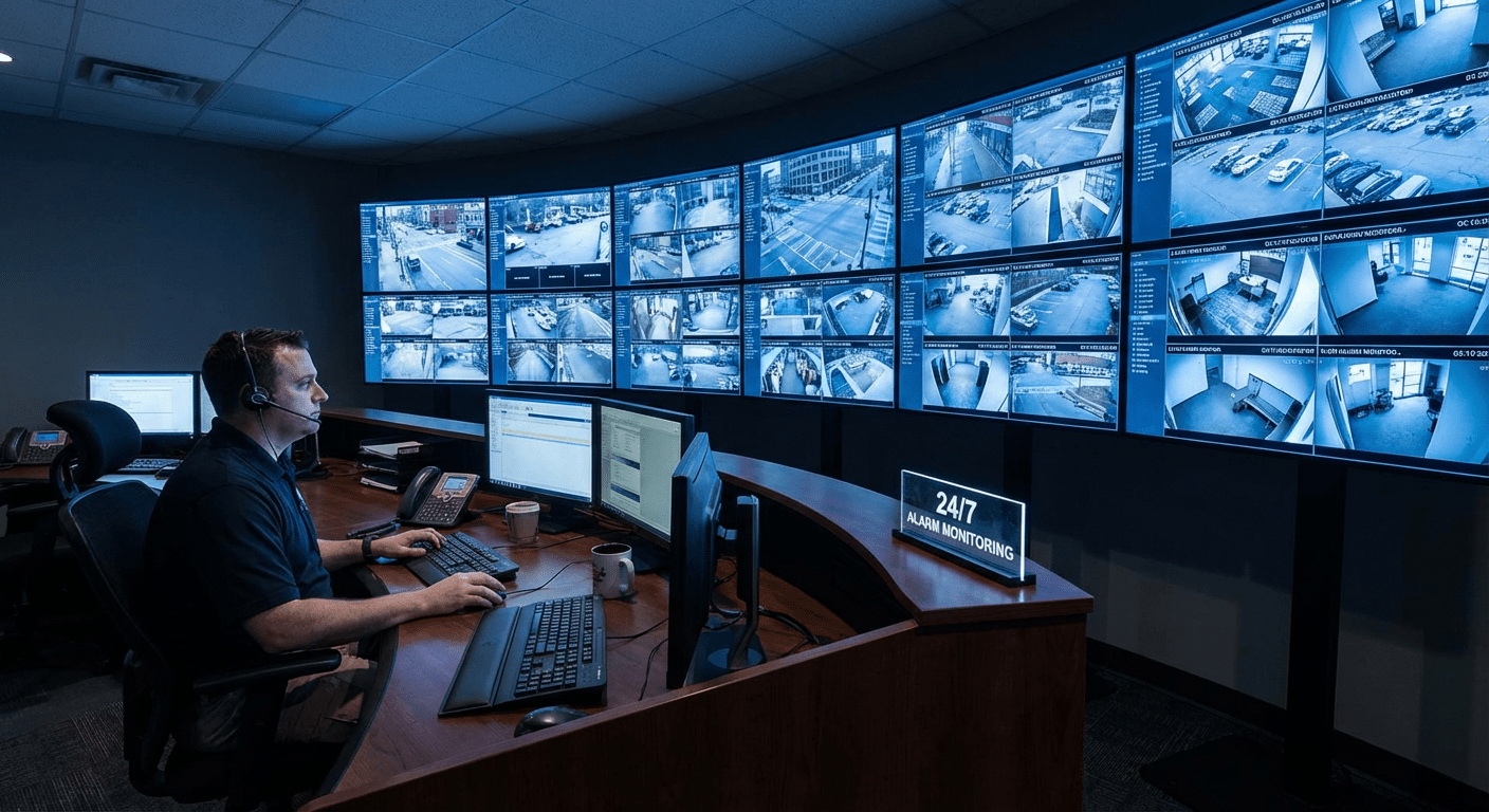 Salle de contrôle d'un centre de télésurveillance certifié APSAD P3