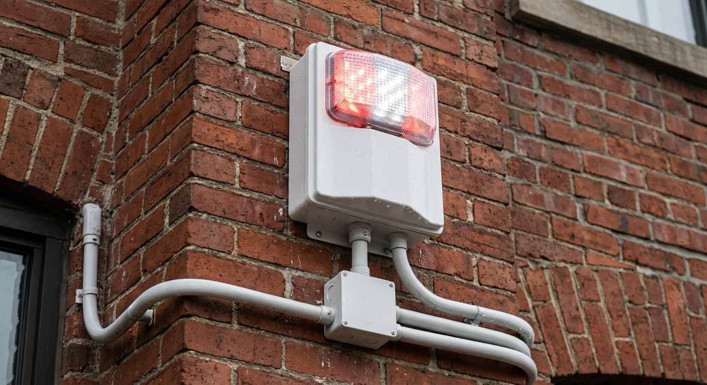 Outdoor security alarm siren wit 2