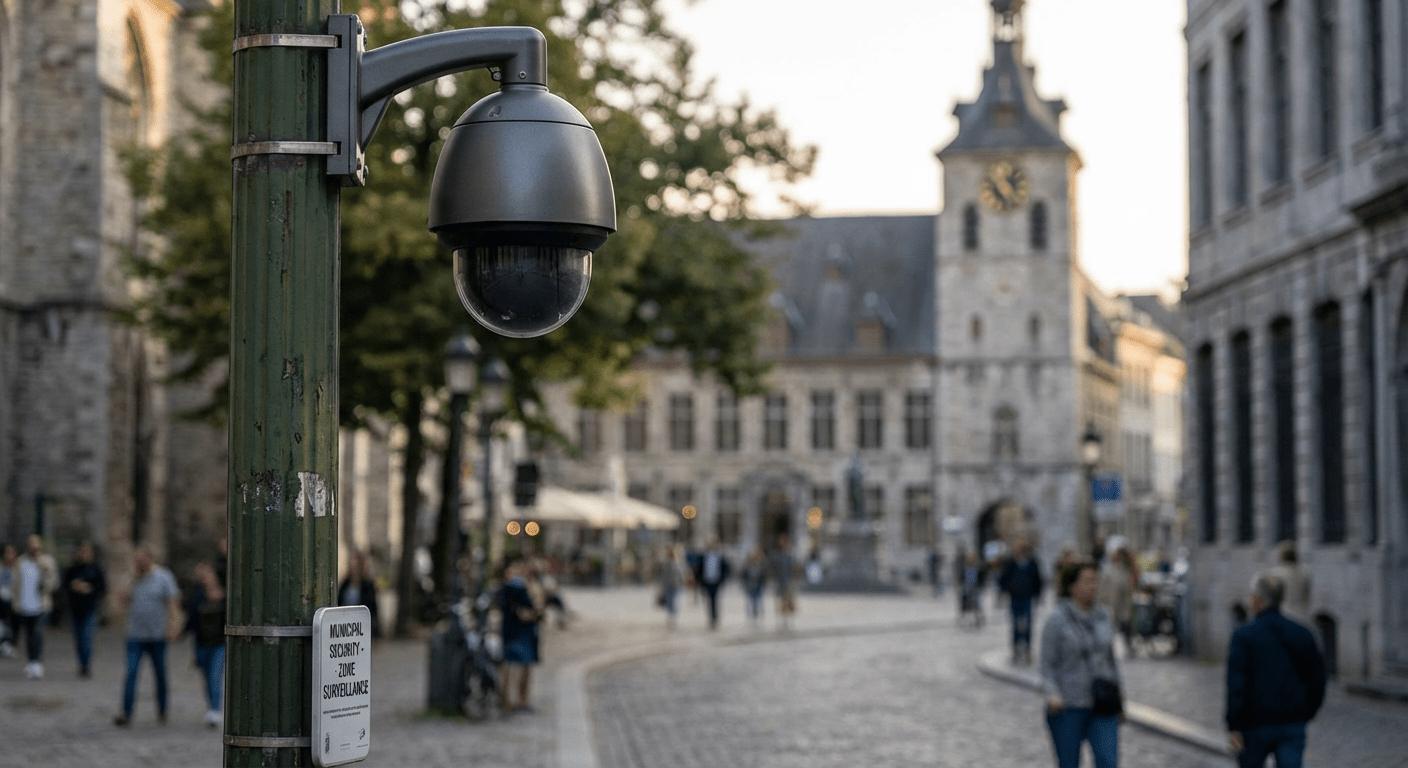 Centre de supervision urbain avec écrans de contrôle vidéoprotection