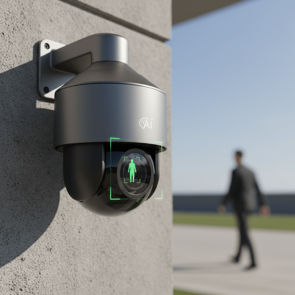 Camera de videosurveillance IA avec detection de mouvement intelligente